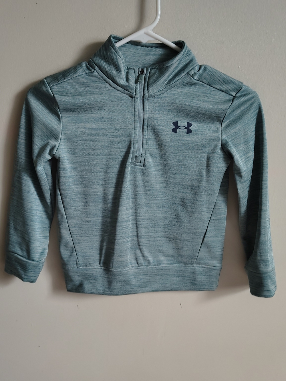 Under Armour Kids' Light Blue Heather 1/4 Zip Performance Top